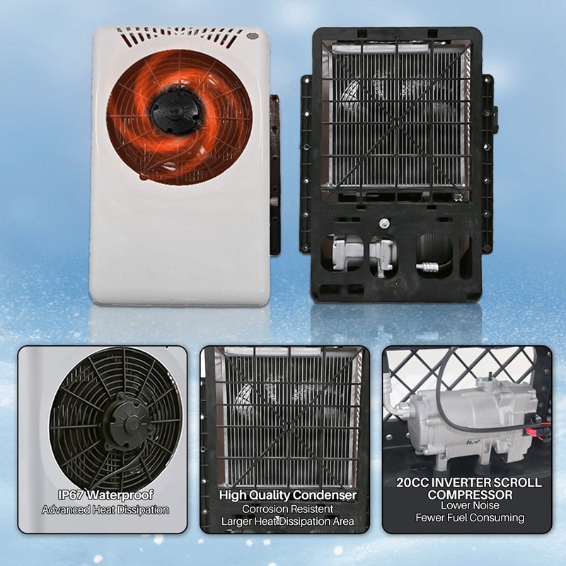 Truck RV Split Excavator Electrical Air Conditioning Car 12 Volt 24v Tractor Truck APU Parking Air Conditioner