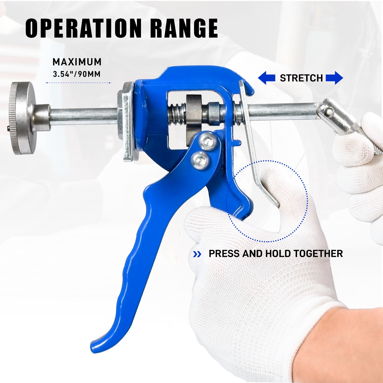 Sunbright Brake Caliper Piston Rewind Tool - Single Discs Rear Brake Kit, Combines Adjustment & Compression for Smooth Brakes