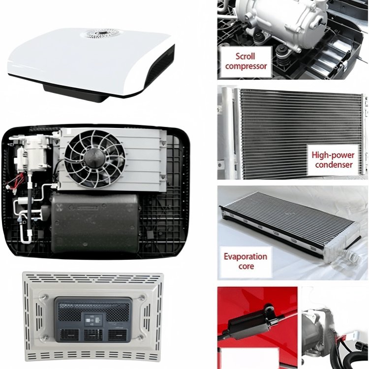 RGFROST AC Car Air Conditioner Truck Cooler 12V 1800W Auto Parking Model