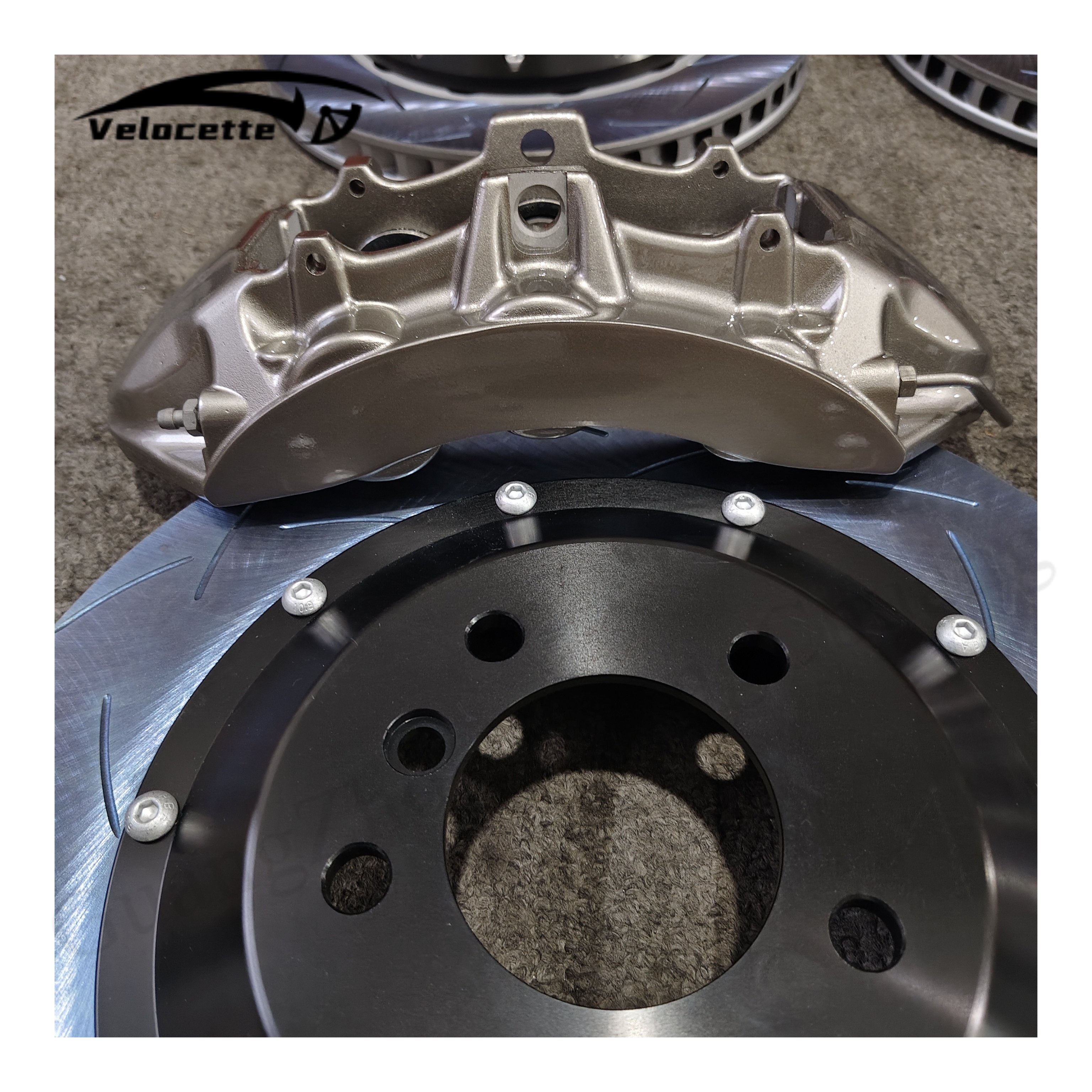 Brake Accessories Big Brake 6 pistons caliper kit rear 4 pot with 355 380mm rotor For bmw e39 m5 f10 2014 vw golf mk6 subaru wrx