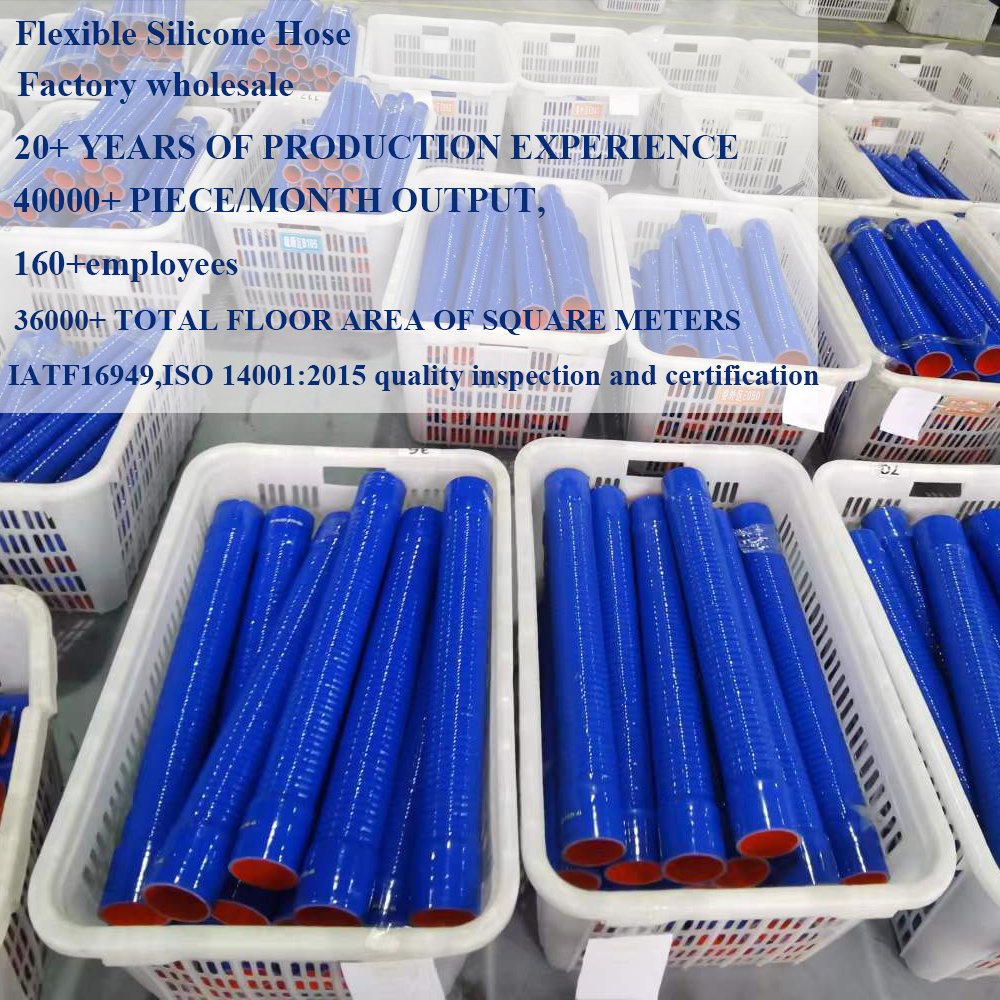 Custom Automotive Air Coolant Radiator Turbo Stainless Steel Braided Flexible Corrugated Silicone Rubber Hose