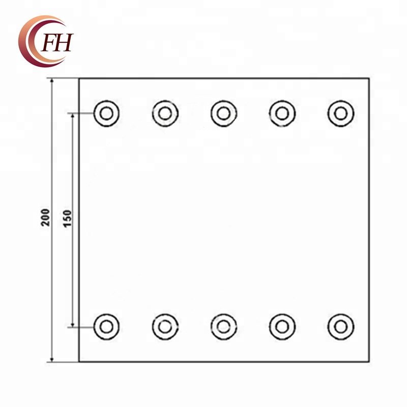 Electric Mini Bus Brake Shoe Brake Lining.WVA:19094