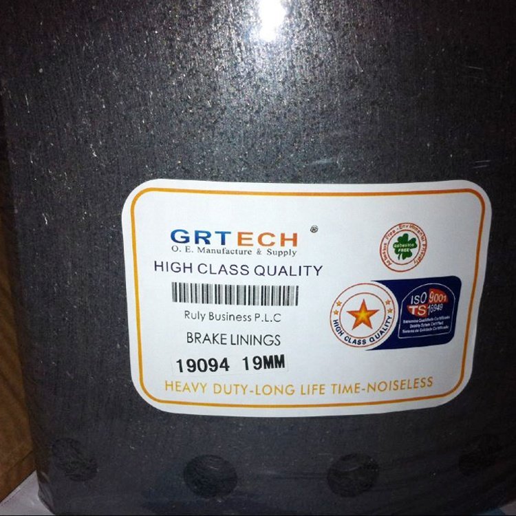 100% Non-asbestos Truck Brake Lining Brake Shoe Lining