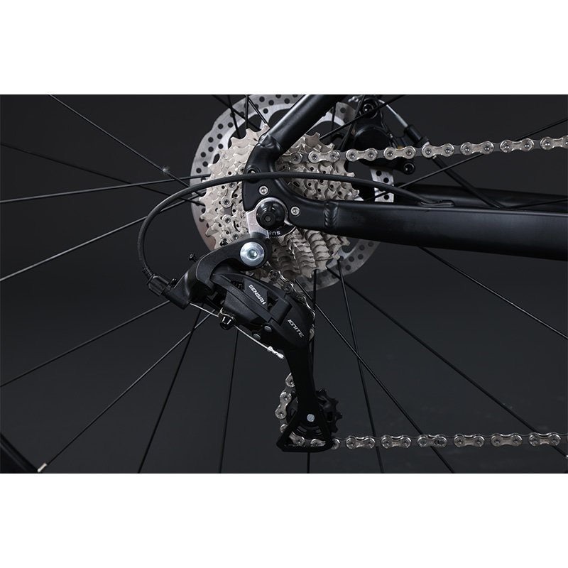 FR990 Men's Road Bicycle Aluminum Alloy Bend Gear Cylinder Shaft Oil Disc Competition Adult Hydraulic Disc Brake Road Bike