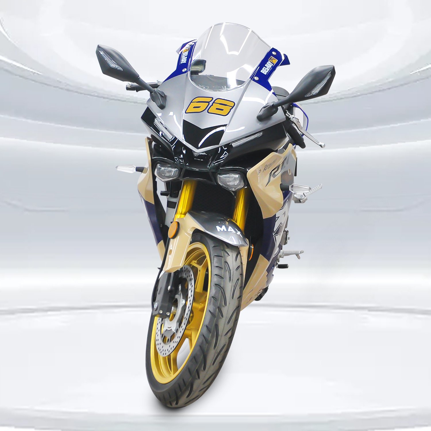 New Design 250cc Gasoline Hybrid Motorcycle E Motorbike 2 Wheel Motorcycle for Sale
