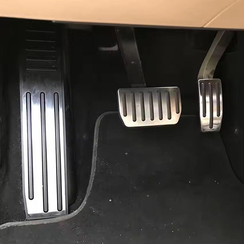 QSF High Quality Car Brake Extension Pedal Brake Pedal Cover Foot Mat for Tesla Model S Model X