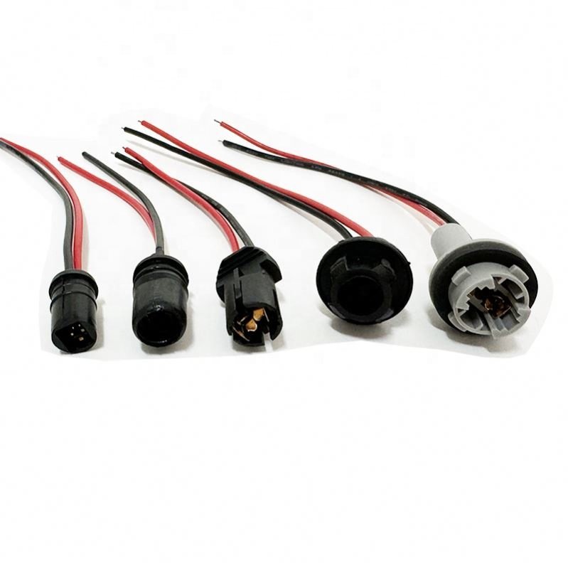 T10 Bulb Socket Pre-wired Connector, T10 T5 Car Truck Socket Harness 2835 3528 LED Brake Lamp Holder T15 Lamp