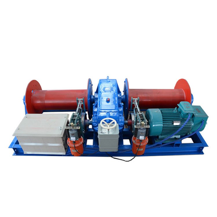 Endless Wire Rope Long Distance Pulling Double Drum Electric Friction Winch