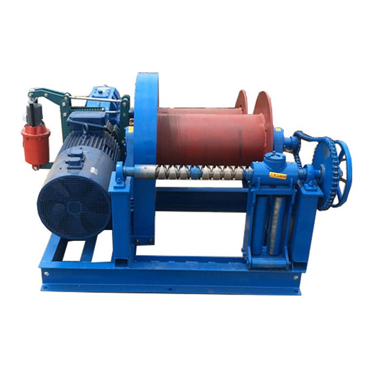 Endless Wire Rope Long Distance Pulling Double Drum Electric Friction Winch