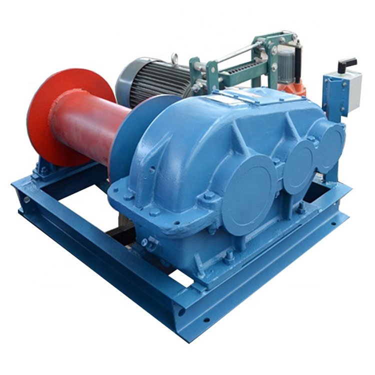 Endless Wire Rope Long Distance Pulling Double Drum Electric Friction Winch