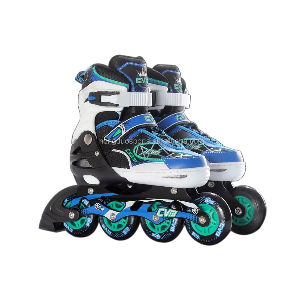 Cartoon Children Inline Skate Four Wheels Inline Skate Girls Roller Skates Adjustable Large