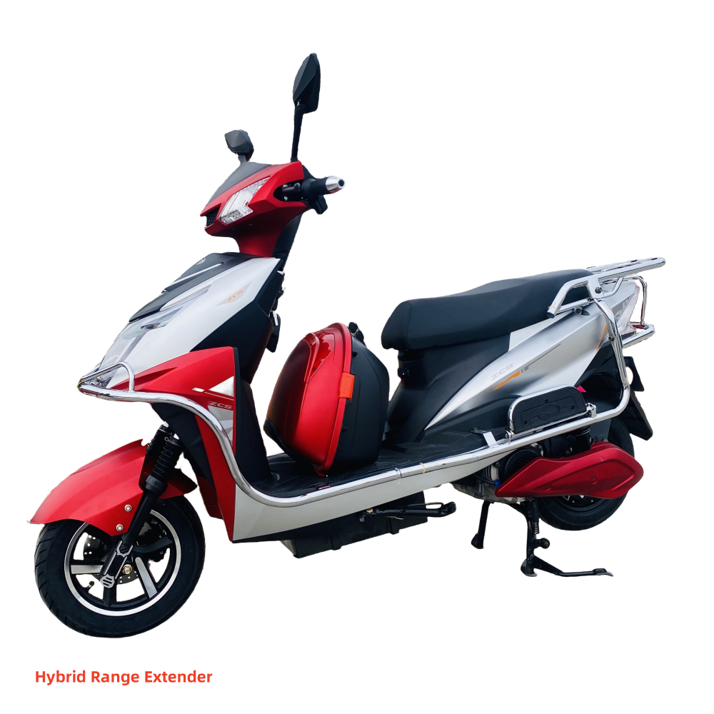 2025 Popular 72V 1500W Power 5L Fuel tank Oil-electric Hybrid Extended Range Electric Motorcycle