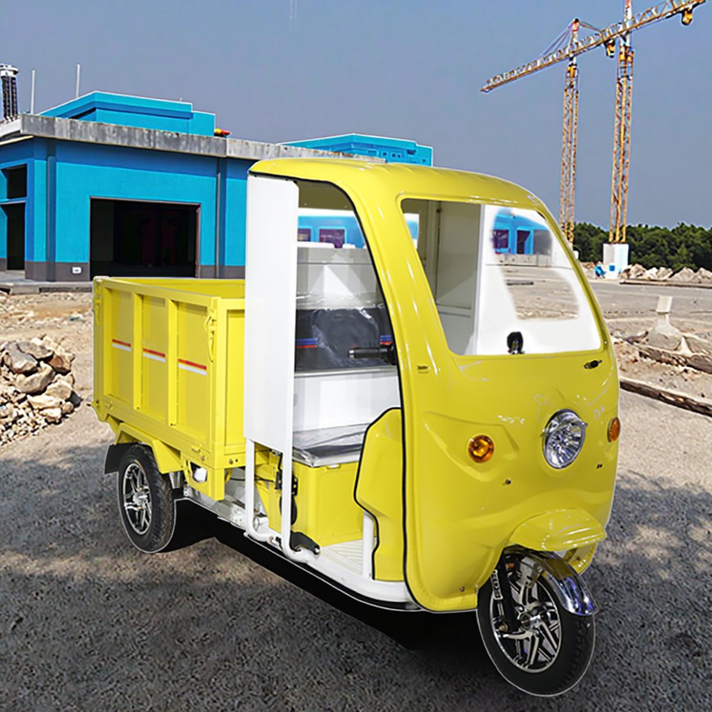 QSD Wholesale High Quality 3 Wheel Heavy Cabin Loading Large Cabin Electric Type Cargo For Farm Vegetable Transport