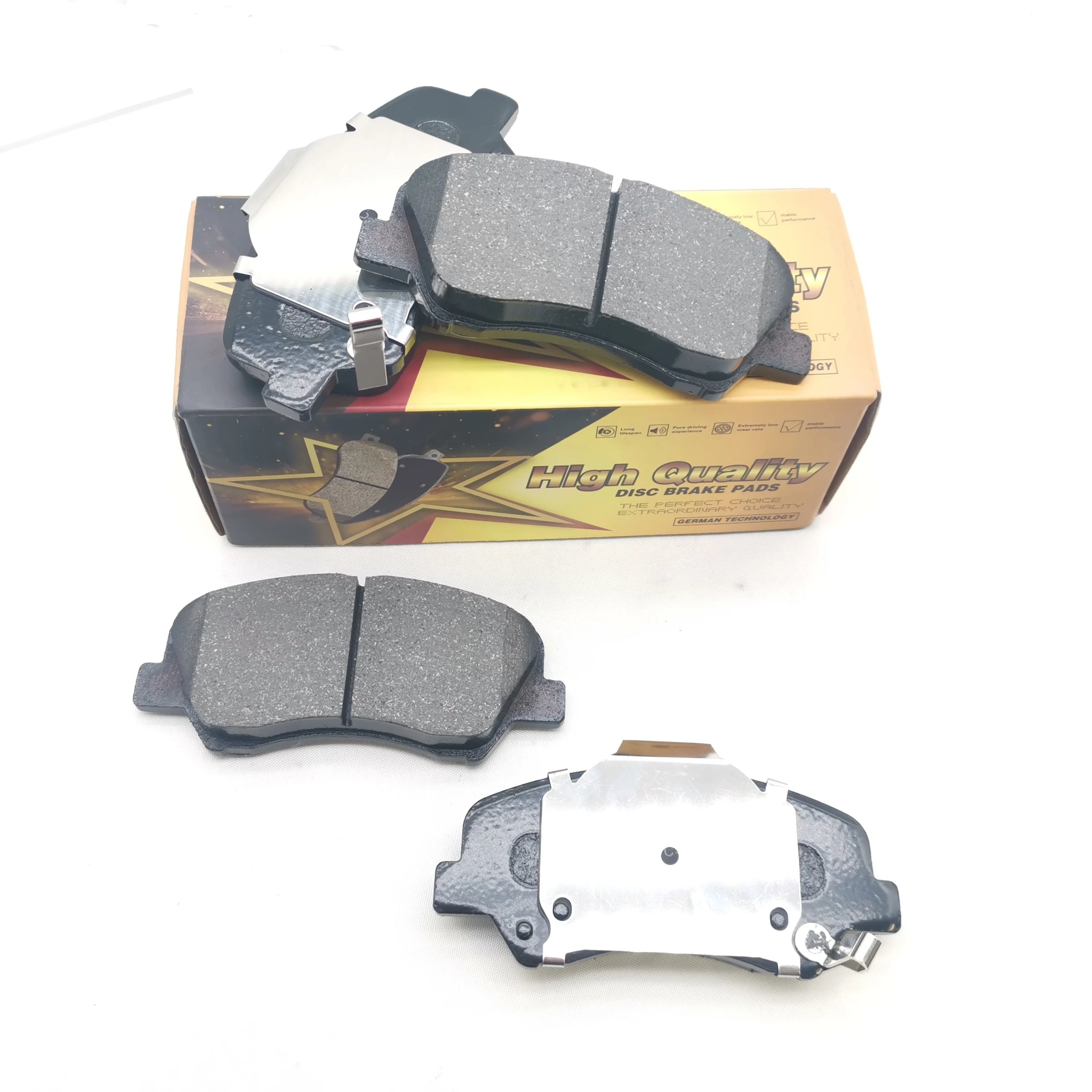 OE 58101-0UA00 58101-1RA00 FMSI D1593 China Auto Parts Wholesale Brake Stysem Semi-Met Ceramic Brake Pads for Hyundai Kia