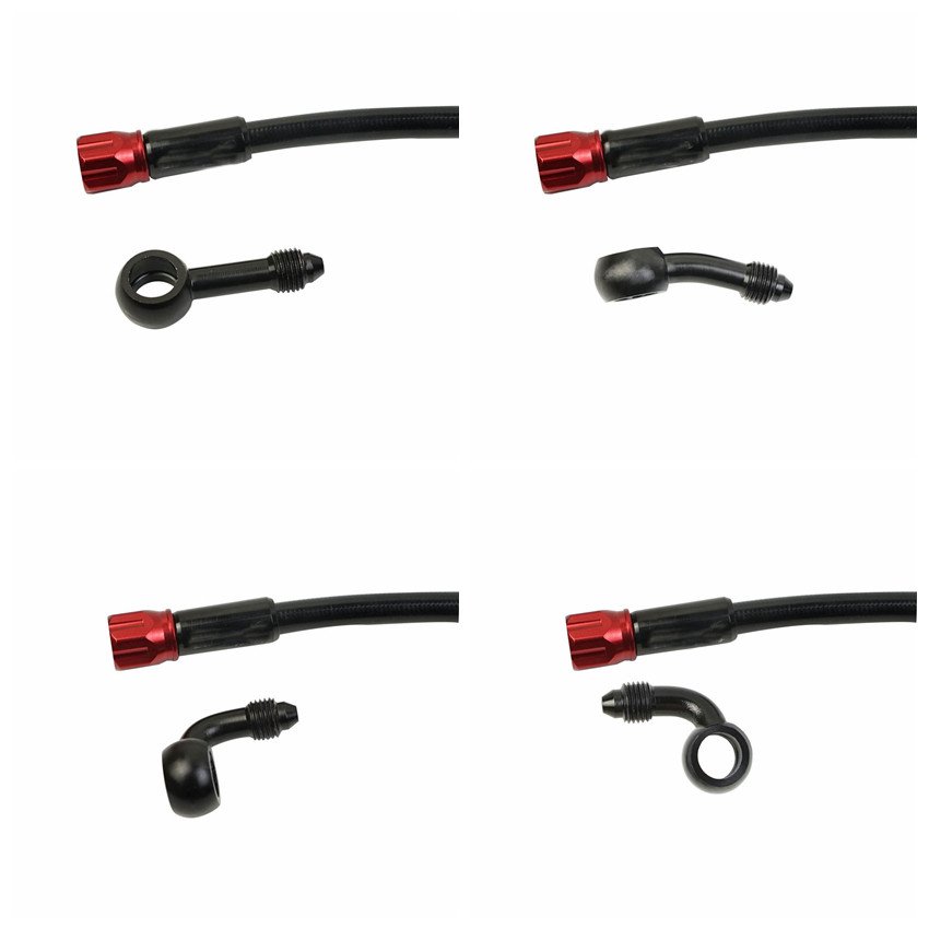 Kangbo Universal AN3 Motorcycle Brake Hose Hydraulic Stainless Steel Braided Brake Line Clutch Oil Tube Scooter ATV Moto
