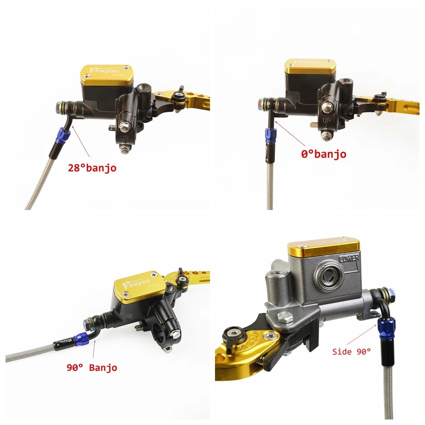 Kangbo Universal AN3 Motorcycle Brake Hose Hydraulic Stainless Steel Braided Brake Line Clutch Oil Tube Scooter ATV Moto