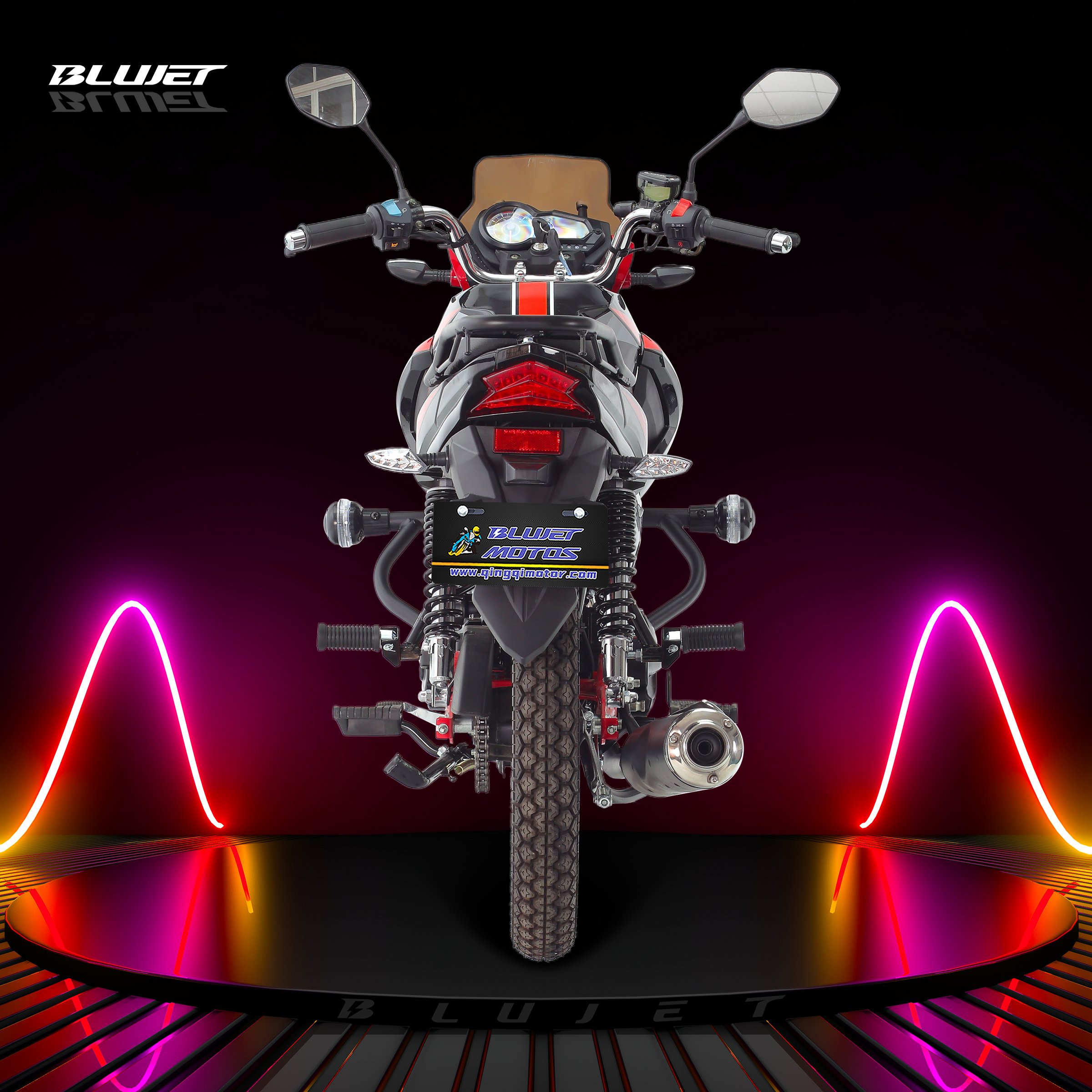 Bullet 150 Cross New 250cc Street Motorcycle Push Rod CG250 Engine Digital Meter Disc Brake for Latin America Market