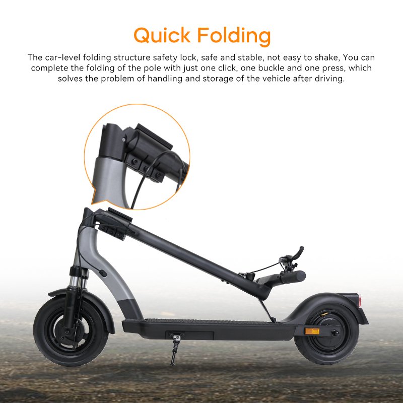 Original Kick Scooters 36V 10AH Chinese Lithium Battery Removable 10 Inch air Tyre 350w Motor 25KM/h Foldable Electric Scooter