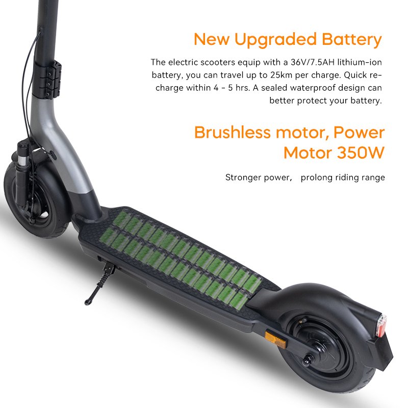 Original Kick Scooters 36V 10AH Chinese Lithium Battery Removable 10 Inch air Tyre 350w Motor 25KM/h Foldable Electric Scooter