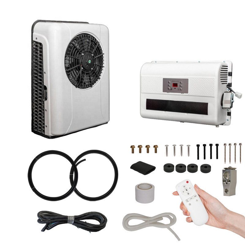 Electric 24V 12 Volt AC for RV Van Truck Sleeper 12V Car Air Conditioner Auto Parking Conditioner