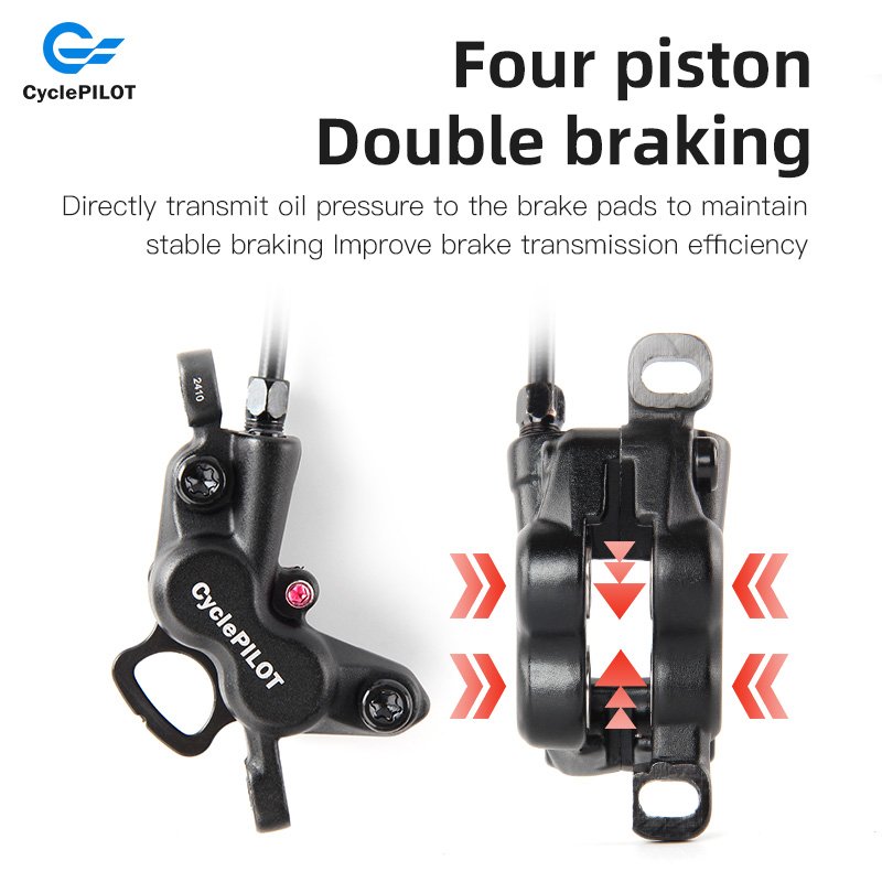 160mm Road Bicycle Brake Kit Hydraulic Oil Disc Brake Set for MTB and BMX Bikes