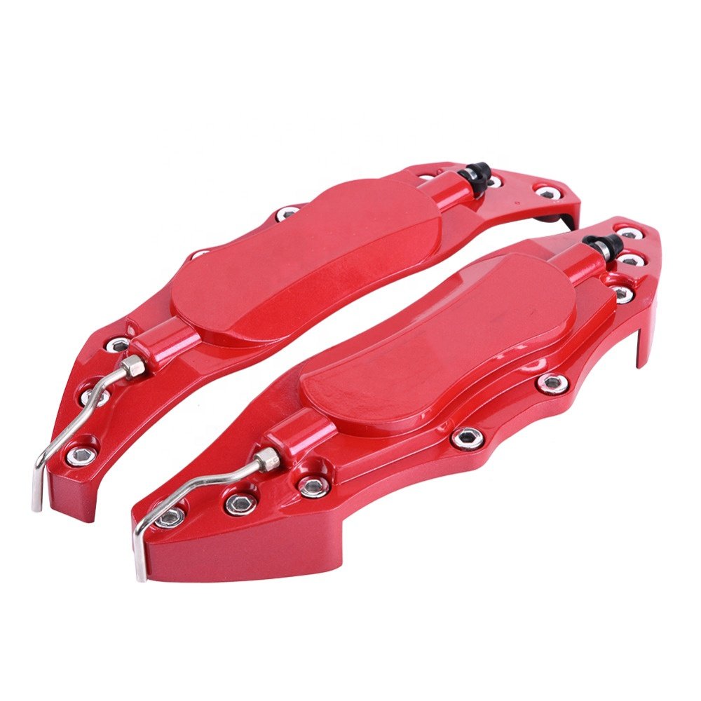 JDMotorsport88 Auto Universal Red Aluminum Metal Brake Disc Caliper Covers