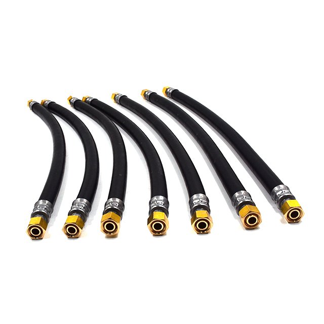 DOT Approved SAE J1402 Air Brake Hose Assemblies 1/4" With Swivel NPT Fittings