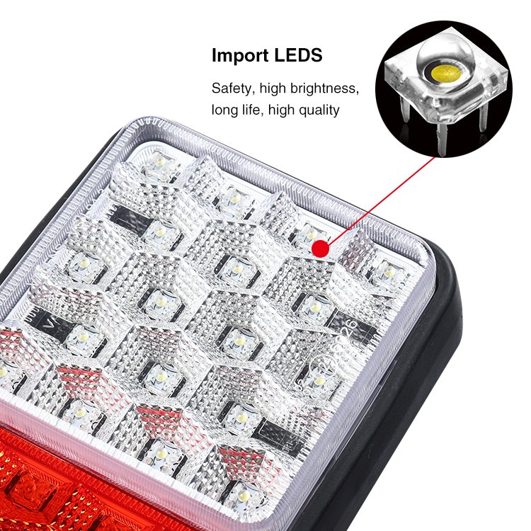 Running Turn Brake Stop Reverse signal Light Truck Rear Led Tail Lights for Truck Auto Vehicle,automotive Parts