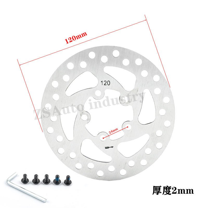 LINGQI Electric Scooter Folding Car Brake Disc 140MM-cassette 44 Disc Brake Pads