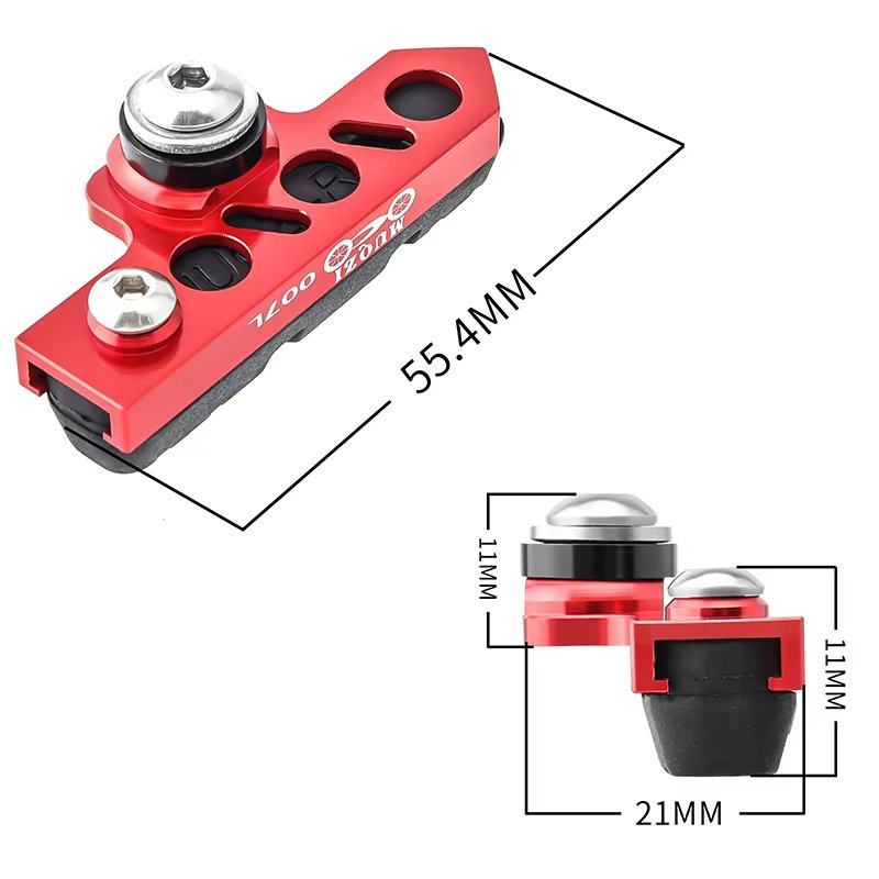 Extend Brake Pads Aluminum Alloy & Carbon Wheel Quiet Brake Shoes MTB Road Folding Bicycle Brake Pad Extend Adapter
