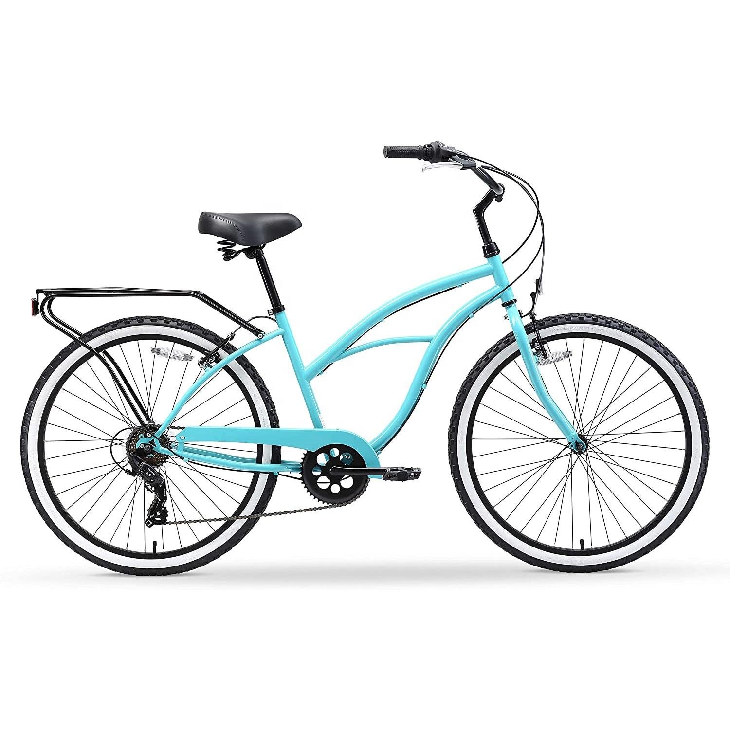 Supanda Manufacturer Wholesale Black 26 Inch Fat Tire Beach Cruiser Bike for Men Women