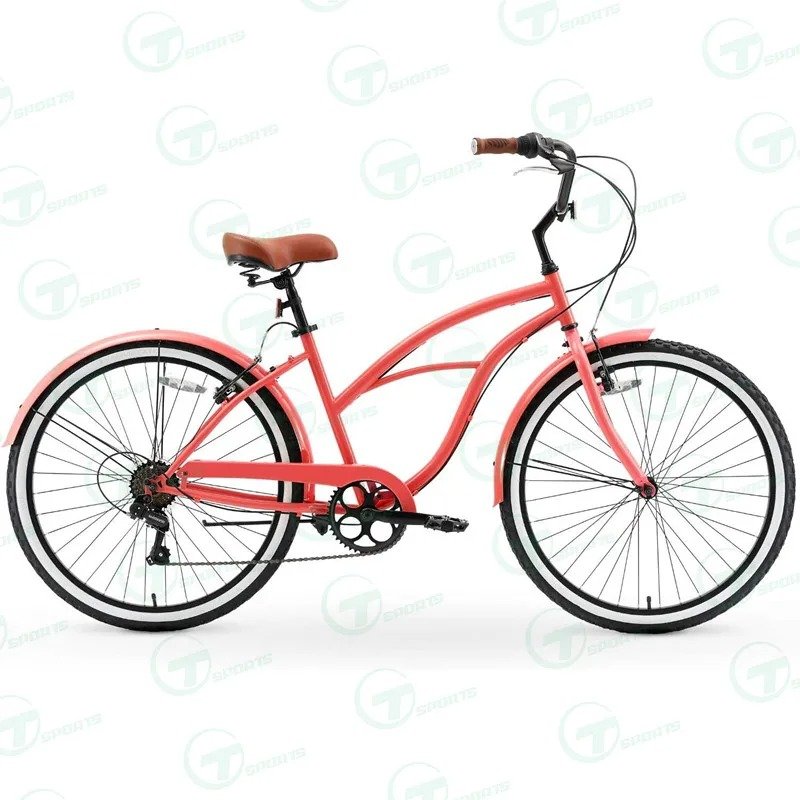 Supanda Manufacturer Wholesale Black 26 Inch Fat Tire Beach Cruiser Bike for Men Women