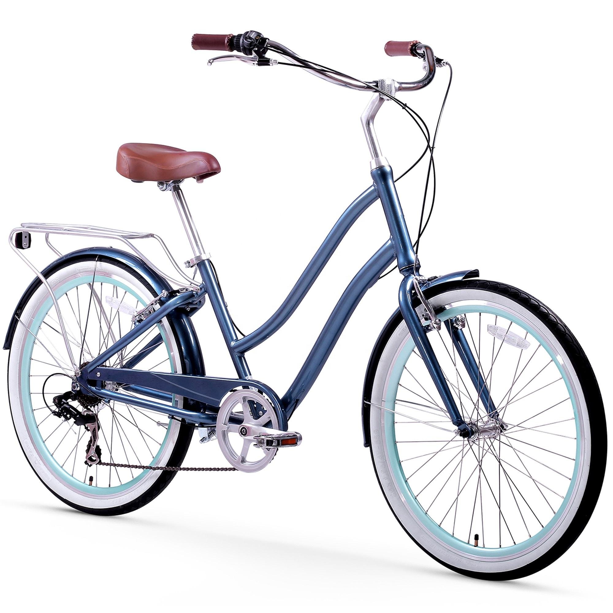 Supanda Manufacturer Wholesale Black 26 Inch Fat Tire Beach Cruiser Bike for Men Women