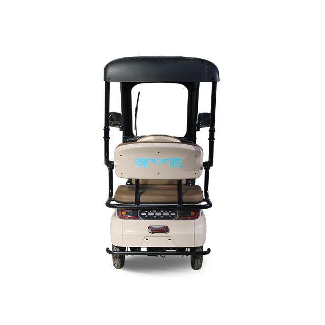 QSD Popular 500W Green Energy Electric Tricycle 48V 3-Wheel Double Rear Drum Brake Steel Roof Open E Trike