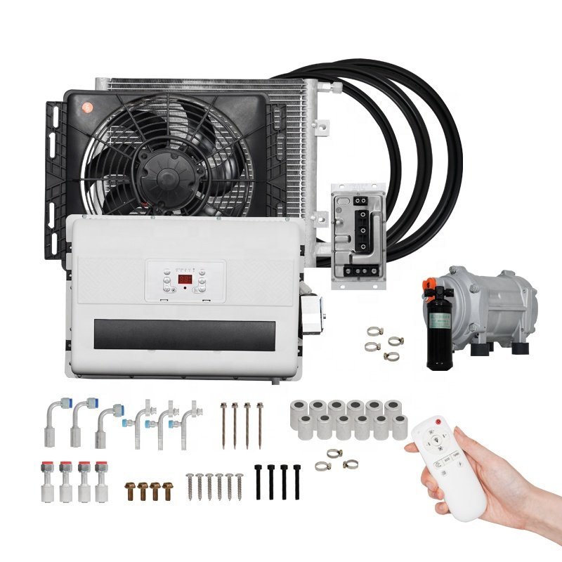 24V12V Outside Unit Split Hidden Parking Electric Inverter Car Parking Cooler Conditioning Air Conditioner