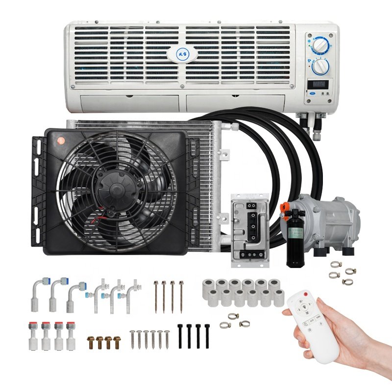24V12V Outside Unit Split Hidden Parking Electric Inverter Car Parking Cooler Conditioning Air Conditioner