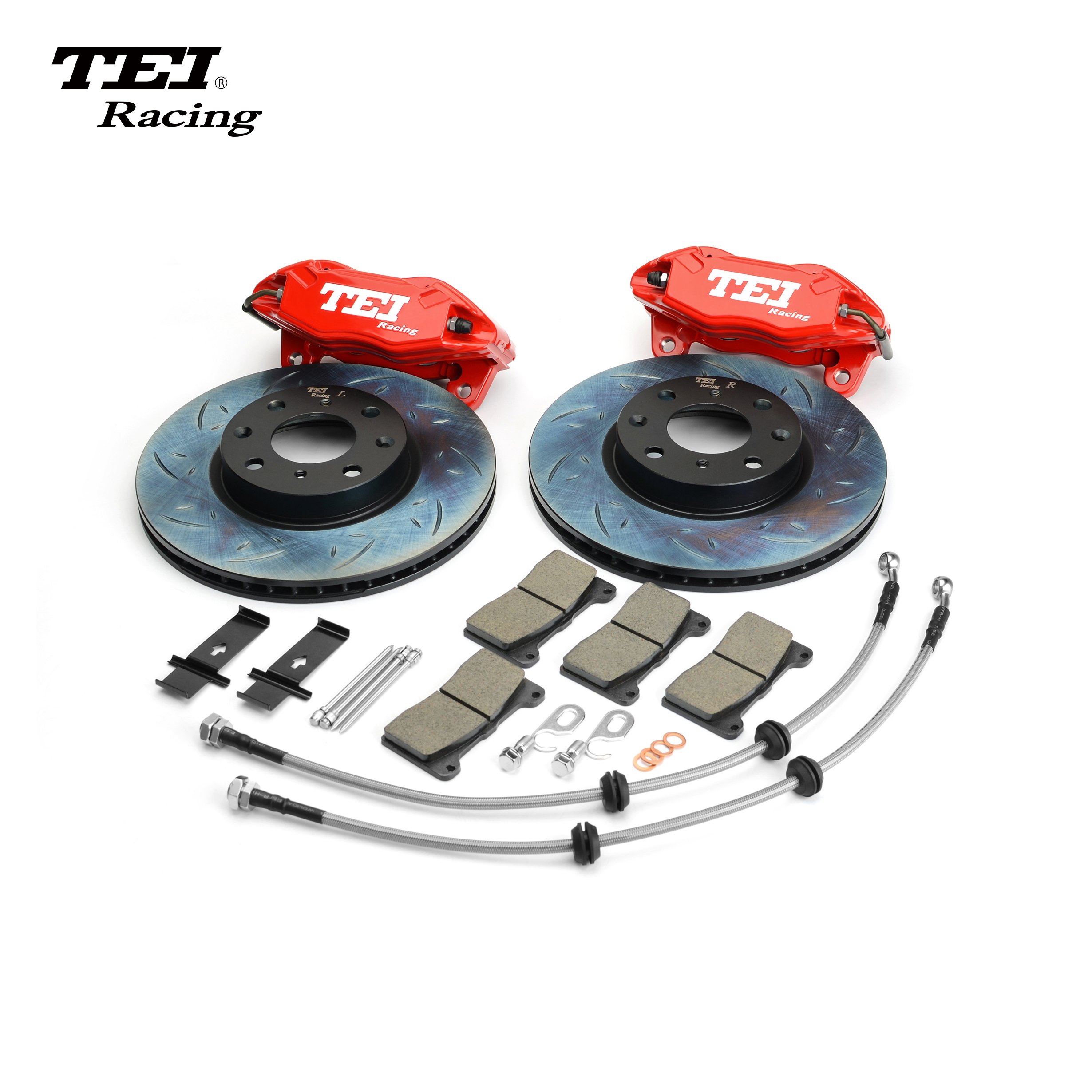 Front Big Brake Kit G40 4 Piston Caliper With 262*22 mm Rotor BBK Auto Brake System for Honda Fit 15 Inch Car Rim