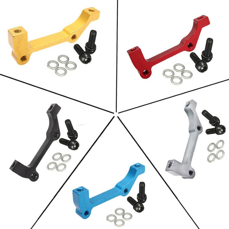 180/203mm IS-PM MTB Bicycle Disc Brake Bracket Adapter Front Rear Set Aluminum Rotor Mount Bicycle Disc Brake Adapter