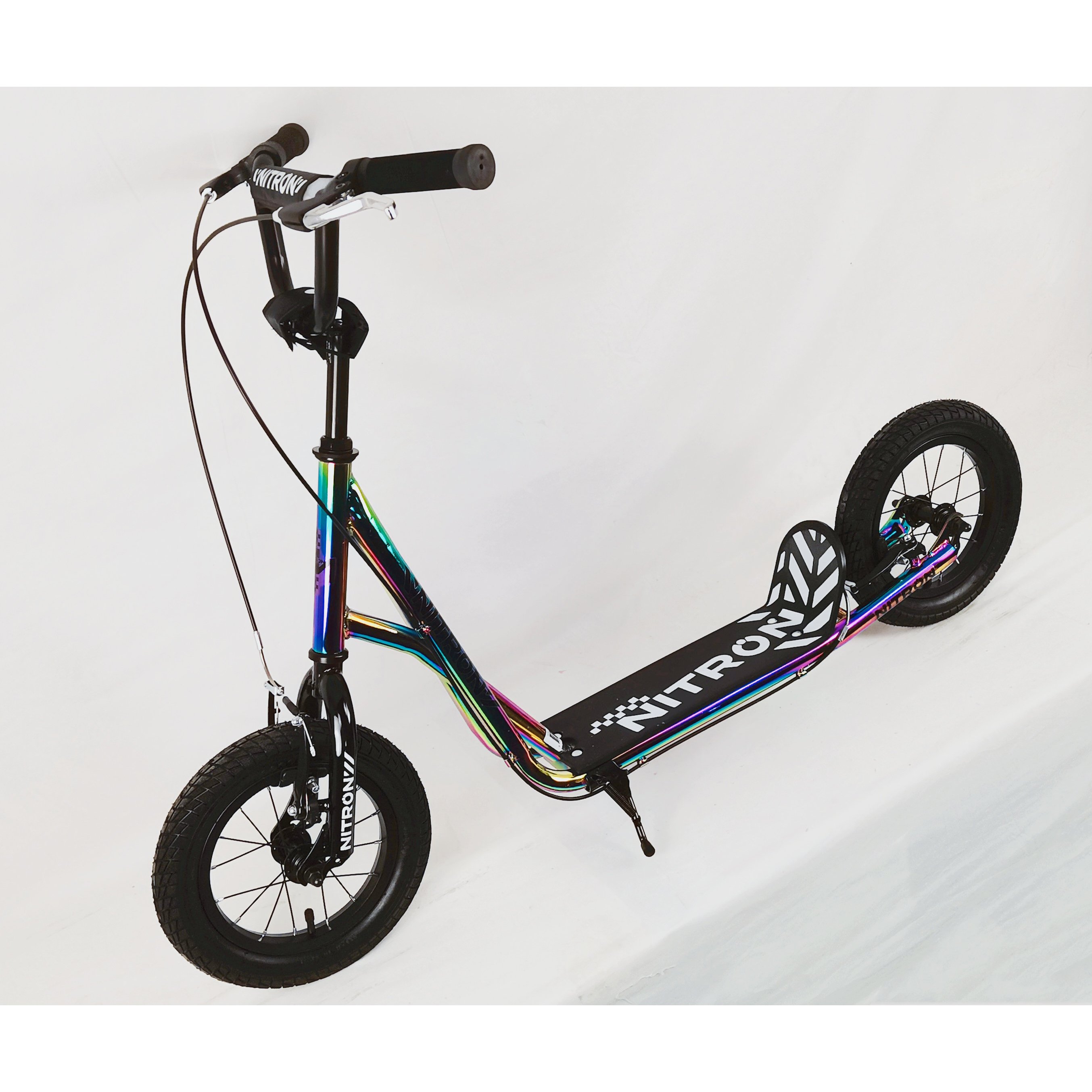 China Cheap Aluminum Kick Scooters Big Wheel Scooters for Adults and Teenagers With Light