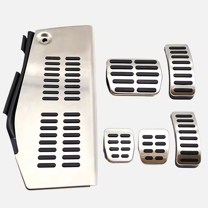 QSF Brake Fuel Accelerator Pedal Cover Kit Car Accessories for Volkswagen Polo Golf 4 Beetle