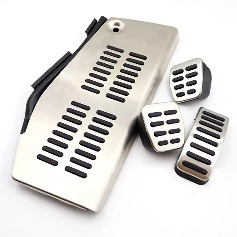 QSF Brake Fuel Accelerator Pedal Cover Kit Car Accessories for Volkswagen Polo Golf 4 Beetle