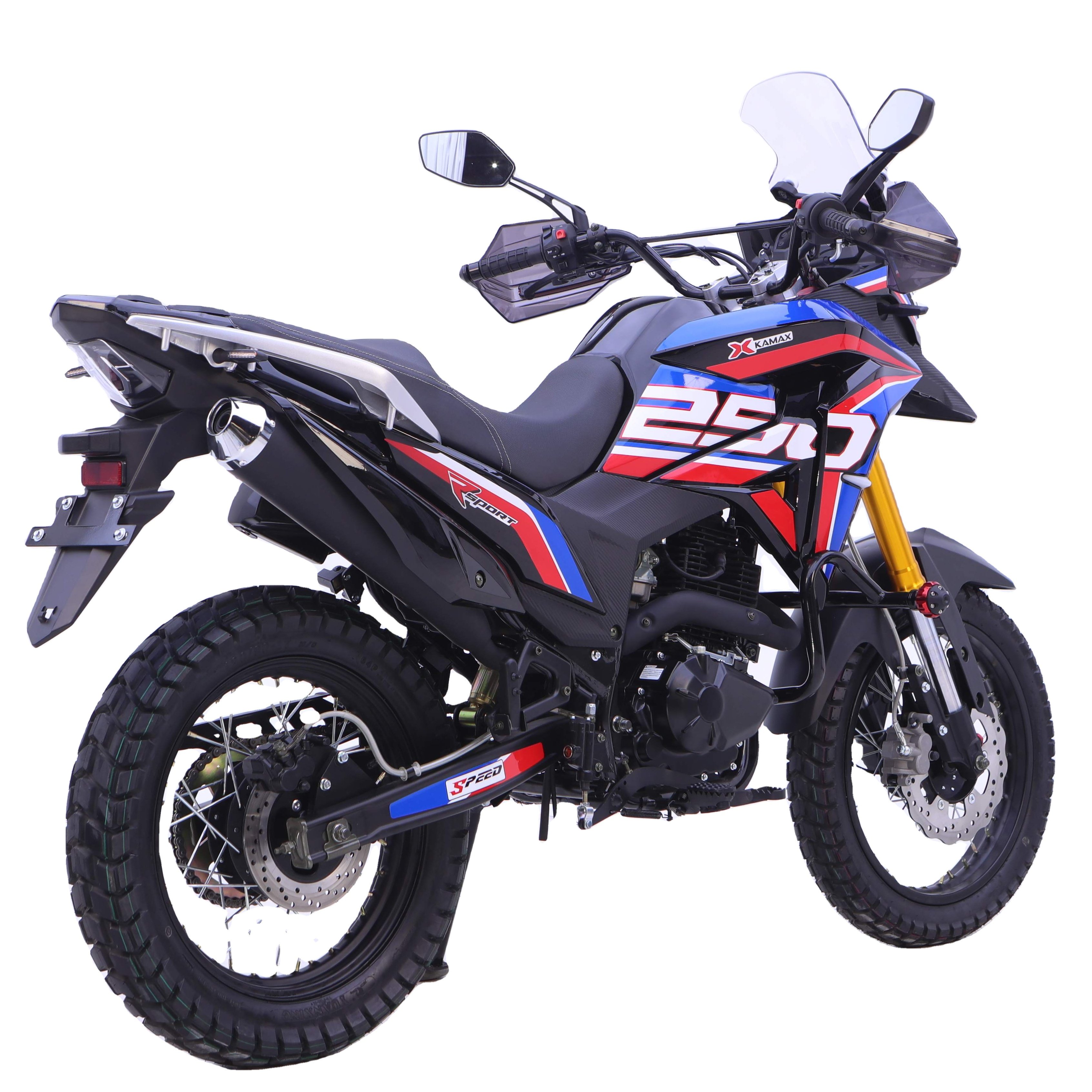 Cheap Price Motorcycle 2024 Petrol Bike 200cc Motorcycle Kamax Cross Motorcycle Adv Style Brake Disc LED Light