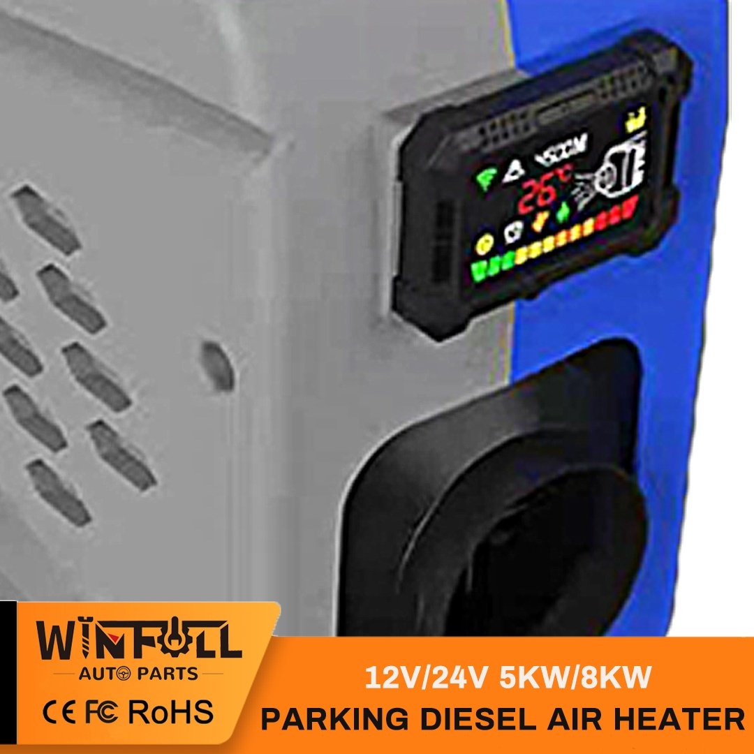 2024 Newest 12V/24V 5KW/8KW Gray, Red, Blue Mixed Parking Air Heater RV