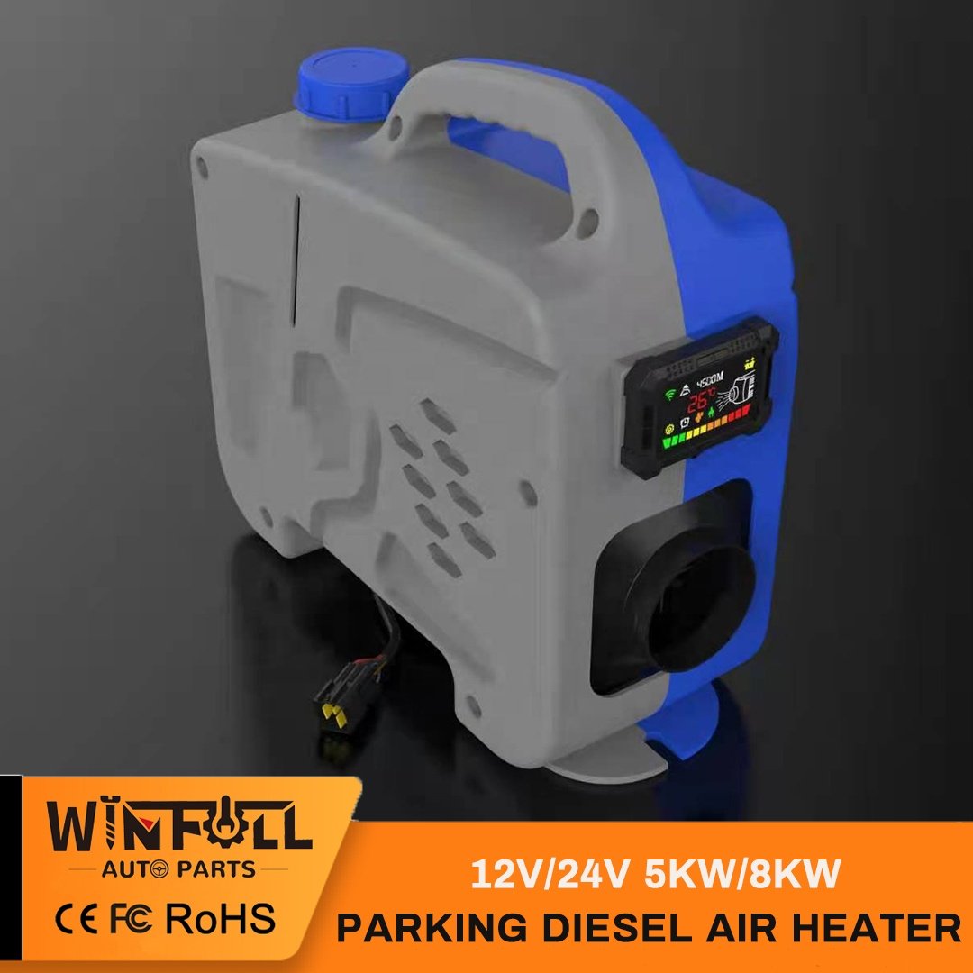2024 Newest 12V/24V 5KW/8KW Gray, Red, Blue Mixed Parking Air Heater RV