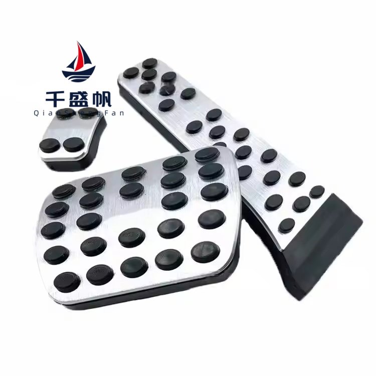 QSF Brake Fuel Accelerator Pedal Cover Kit Car Accessories for Mercedes-Benz C/CLS/E/GLK/SLK