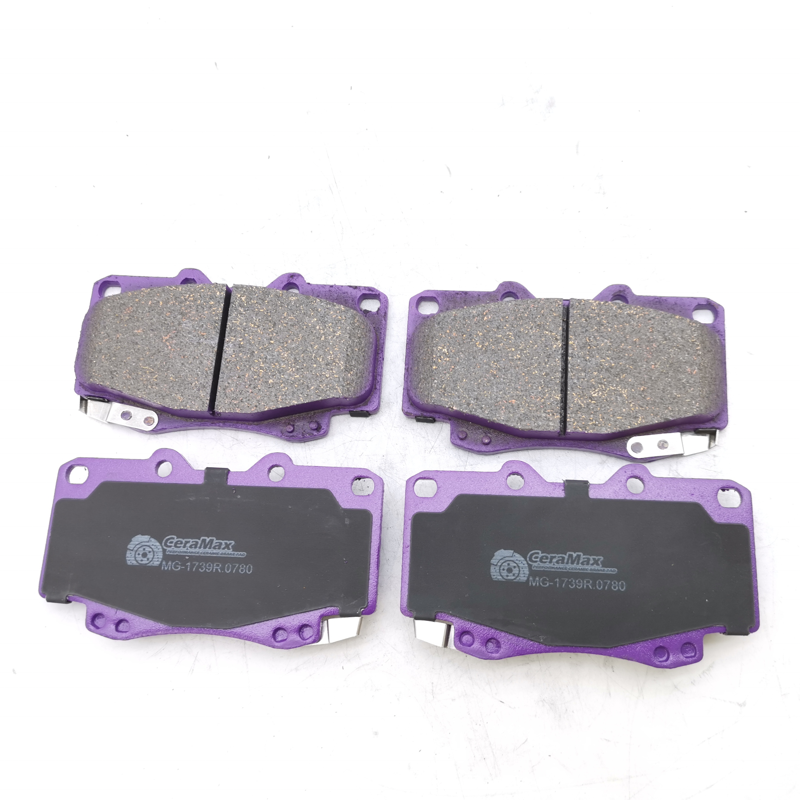 Ceramic brake pads/Semi-metallic brake pads/Heavy metallic brake pads/Low-metallic brake pads