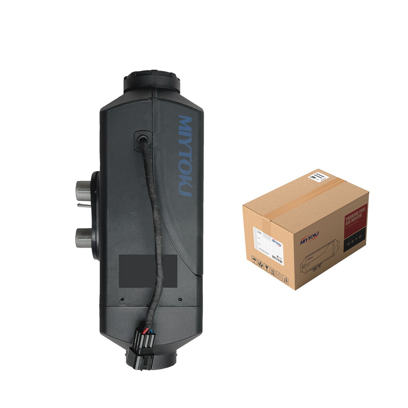 24V 5KW Vertical Diesel Heater LCD Precise Temp Control Remote Must-Have Auto Parking Conditioner Defeat Outdoor Cold RV Winters