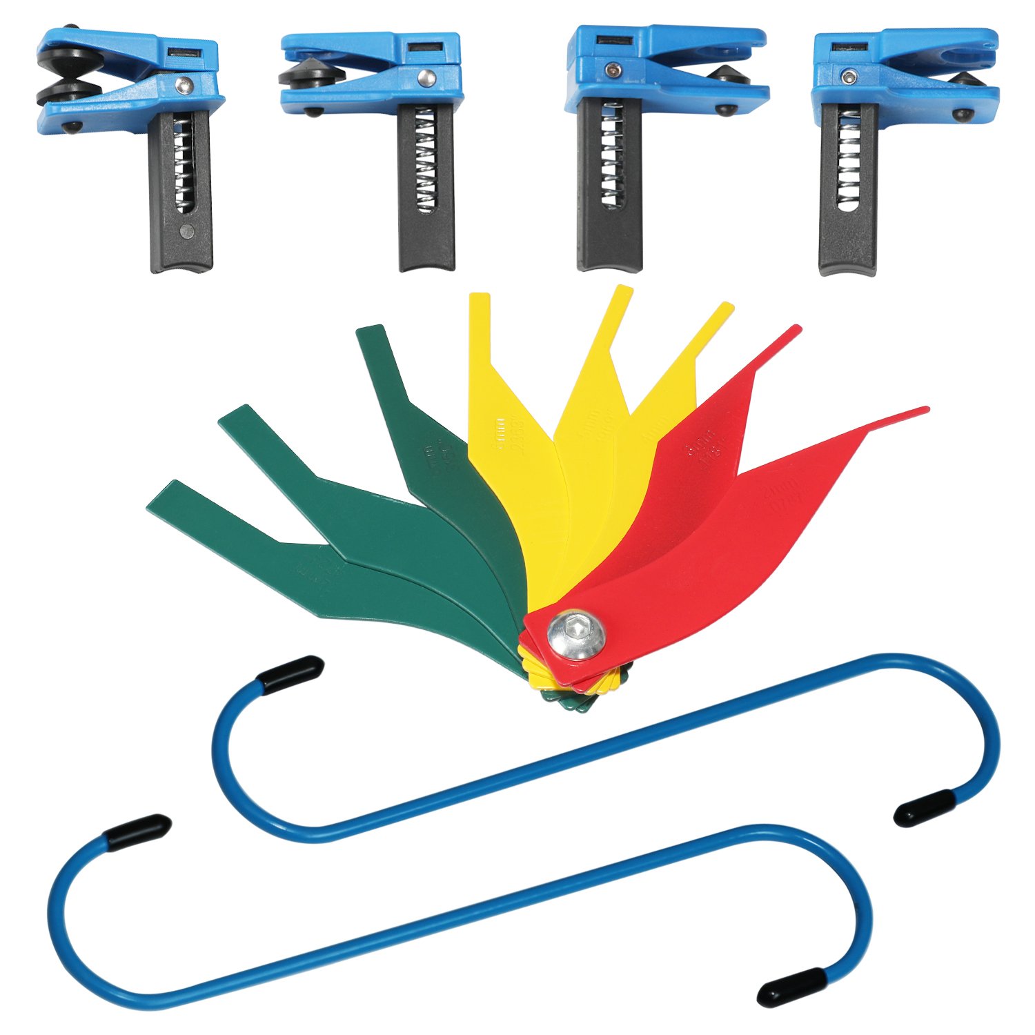 Brake Caliper System Maintenance Repair Tool Set Brake Tool Car Automotive Brake Pad Measure Ruler Tool