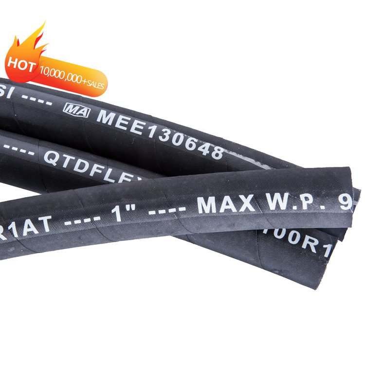 Working Tempearature -40°C+100°C R2/r1 1/4inch Steel Wire Braided Hydraulic Hose For Heavy Vehicle With After Sale Guarantee