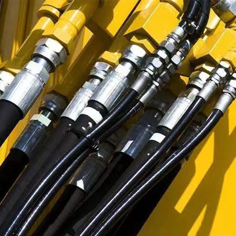 Working Tempearature -40°C+100°C R2/r1 1/4inch Steel Wire Braided Hydraulic Hose For Heavy Vehicle With After Sale Guarantee
